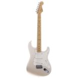 2008 Fender American Standard Stratocaster electric guitar, made in USA; Body: Blizzard Pearl