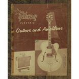 Original 1958 Gibson electric guitar and amplifier product catalogue, the first featuring the Flying