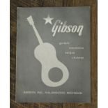 Original 1957 Gibson acoustic instruments product catalogue including archtop and acoustic