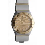 Omega Constellation stainless steel and gold lady's wristwatch, reference no. 12320246058001, serial