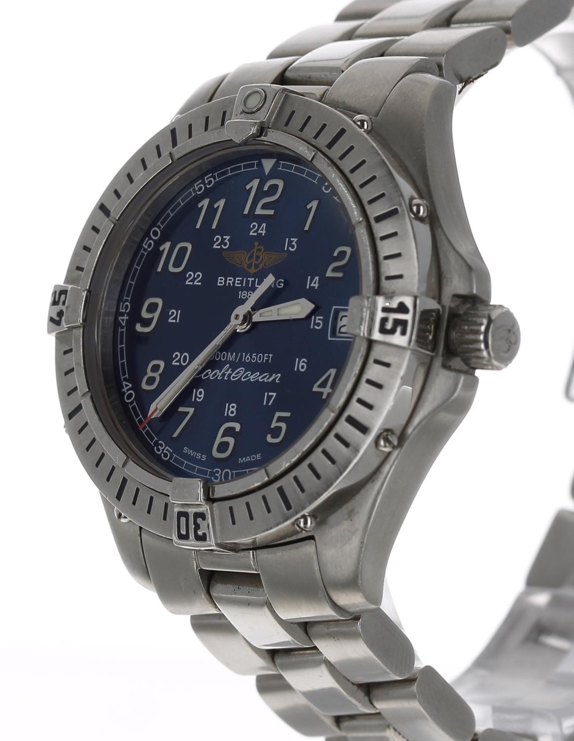 Breitling Colt Ocean stainless steel gentleman's wristwatch, reference no. A64350, serial no. - Image 2 of 5