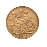 Edward VII 1904 full sovereign coin, 8gm