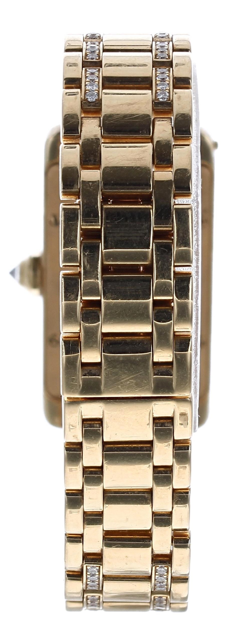 Cartier Tank Americaine 18ct and diamond lady's wristwatch, reference no.1710, serial no. - Image 4 of 5