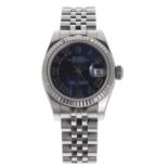 Rolex Oyster Perpetual Datejust stainless steel and white gold lady's wristwatch, reference no.