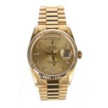 Rolex Oyster Perpetual Day-Date 18ct gentleman's wristwatch, reference no. 18238, serial no.