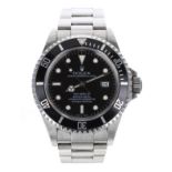 Rolex Oyster Perpetual Date Sea-Dweller stainless steel gentleman's wristwatch, reference no. 16600,