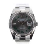 Rolex Oyster Perpetual Datejust 41 'Wimbledon' dial white gold and stainless steel gentleman's