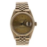 Rolex Oyster Perpetual Datejust 18ct gentleman's wristwatch, reference no. 16018, serial no.