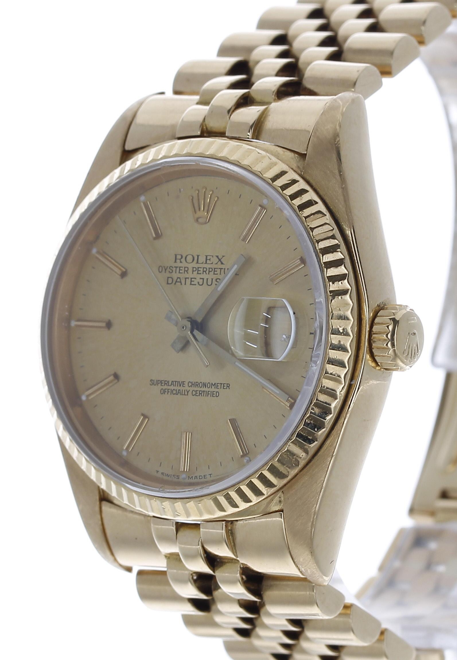 Rolex Oyster Perpetual Datejust 18ct gentleman's wristwatch, reference no. 16018, serial no. - Image 2 of 5