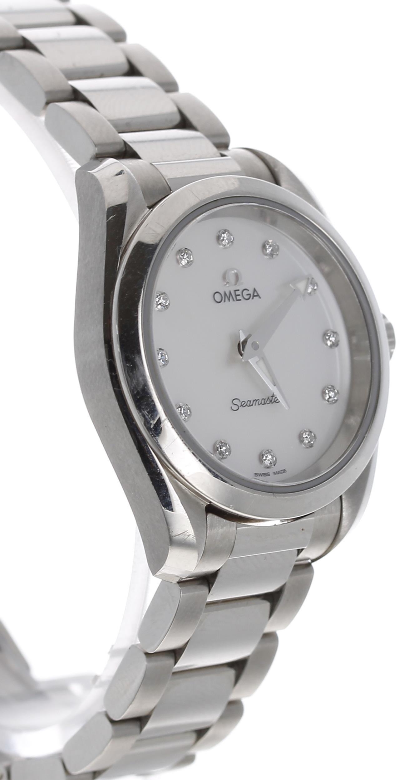 Omega Seamaster Aqua Terra stainless steel lady's wristwatch, reference no. 2201028655001, serial - Image 3 of 5