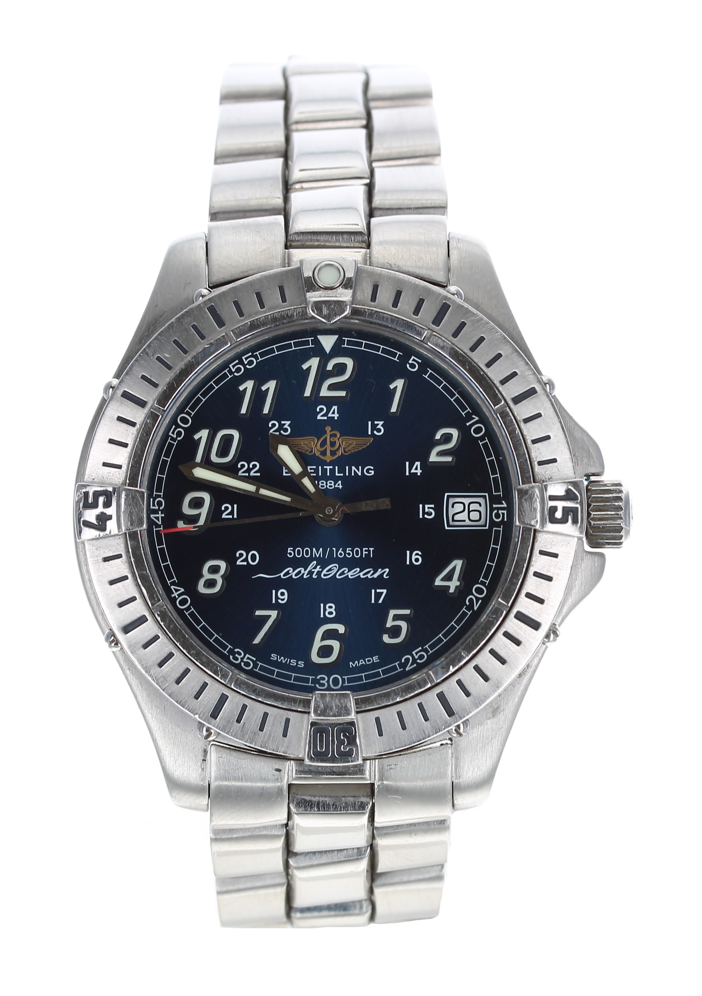 Breitling Colt Ocean stainless steel gentleman's wristwatch, reference no. A64350, serial no.