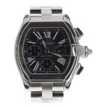 Cartier Roadster XL Chronograph automatic stainless steel gentleman's wristwatch, reference no.