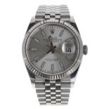 Rolex Oyster Perpetual Datejust white gold and stainless steel gentleman's wristwatch, reference no.