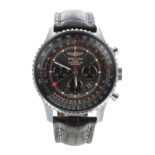Breitling Navitimer GMT chronograph automatic stainless steel gentleman's wristwatch, reference