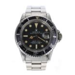 Rolex Oyster Perpetual Date Submariner 'Single Red' stainless steel gentleman's wristwatch,