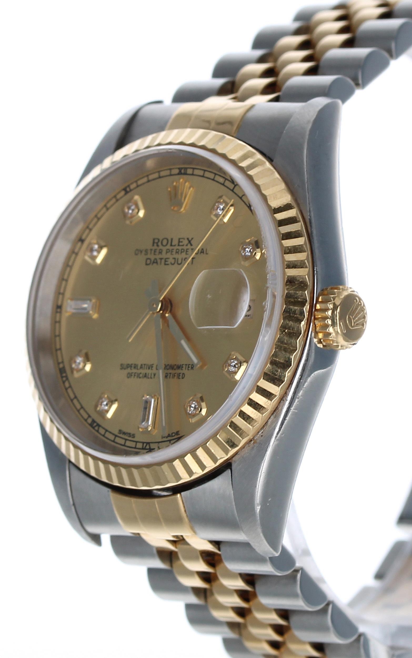 Rolex Oyster Perpetual Datejust stainless steel and gold gentleman's wristwatch, reference no. - Image 2 of 5