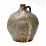 Decorative Bartmann/Bellarmine commemorative stoneware pottery jug, 20th century, the bearded figure