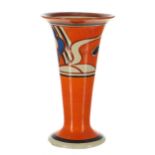 Clarice Cliff Fantasque 'Wax Flower' vase, shape 280, 6" high