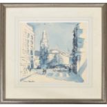 Edward Wesson RI, RSMA, RBA, RI (1910-1983) - Vienna Stefhansburg, inscribed with the title in the