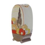 Clarice Cliff Bizarre 'Capri' Bonjour sugar sifter, 5" high