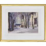 Claude Henry Buckle RI., RSMA., (1905-1973) - "Place Gameetta" (winter), signed also inscribed