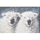 Beverly Madley BA., Hons., (20th/21st century) - "Greyface Dartmoor Ewes", signed also inscribed