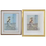 Terence Cuneo (20th/21st century) - Young boy dressed as a cowboy, signed artist proof, coloured