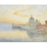 William Foxley Norris (b. 1859) - "The Salute, Venice", signed and dated 1916, also inscribed on a