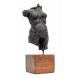 20th century - decorative lead torso sculpture in the manner of Janus Gunder, mounted upon a