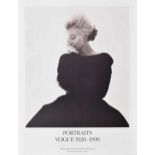 Portraits, Vogue 1920-1990 - UK exhibition advertisement poster, 1990; Marilyn Monroe photographed