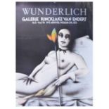 Wunderlich - German advertisement poster for the exhibition at Galerie Rinklake Van Endert, Munste
