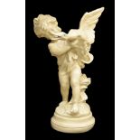 After Auguste Moreau (French 1834-1917) - painted cast plaster figural study after the original '