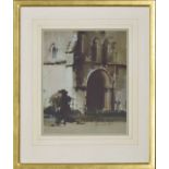 Claude Henry Buckle RI., RSMA., (1905-1973) - Architectural subject, study of a cathedral or abbey