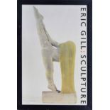 Eric Gill: Sculpture - advertisement poster featuring the image of the work 'Splits II', 50cm x