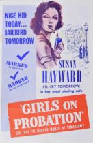 Girls on Probation - USA movie poster, 1938, Susan Hayward, directed by William C. McGann, 69cm x