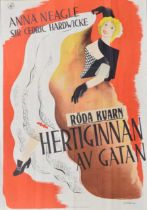 (Duchess of the Street) Hertignnan av Gatan - Swedish release movie poster, 1934, starring Anna