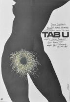 TABU - Polish release movie poster, 1987, Bernadetta Machala-krzeminska, 67cm x 95cm, VGC