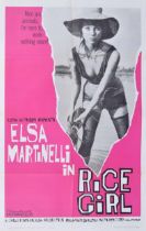 Rice Girl - USA movie poster, 1963, starring Elsa Martinelli, directed by Raffaello Matarazzo,