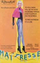 Maitresse - movie cinema screening poster, a rare version of this poster printed especially for