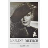 Marlene Dietrich; Exhibition La 'Cinemateque Francaise - Le Festival D'Automne - Le Goethe Institut'