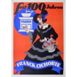 Franck Cichorie, Seit 100 Jahren - German advertising poster for Franck Chicory root coffee