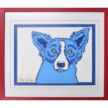 George Rodrigue (American 1944-2013), 'Top Dog', limited edition print, signed and numbered 34/50,