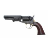 Colt model 1849 .31 Caliber revolver, serial number 603165, the 5 shot cylinder with an worn
