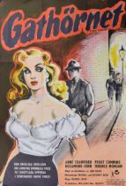 (Street Corner) Gathornet - Swedish release movie poster, 1953, starring Anne Crawford, Peggy