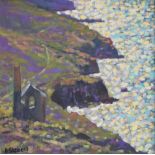 Paul Stephens (20th/21st century) - "Old Tin Mine (Poldark Country) Cornwall", signed also