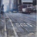 Pedro Rodriguez Garrido (Spanish, born 1971) - ‘Cloudy Morning in Manhattan’, signed, also inscribed