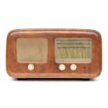 Radio Allocchio Bacchini mod. 225 mid-century vintage radio, stencilled Milano Mod. 225 to the