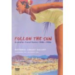 Follow The Sun - advertisement poster for the National Library Gallery 'Australian Travel Posters