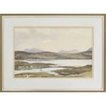 Edward Wesson RI., RSMA., RBA., RI., (1910-1983) - "On Loch Eribol", Sutherland, signed also