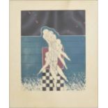 **Araki (20th Century) - abstract figural subject, limited edition print, signed in pencil and